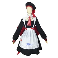 genshin impact noelle cosplay costume game cosplay maid costume for women lolita dress girl jk uniform with hat outfit