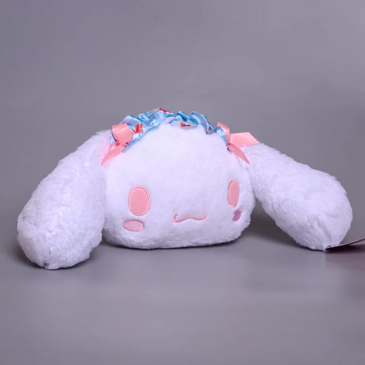 

Sanrio Cinnamoroll плюшевая кавайная игрушка, украшенная аниме пушистая мягкая плюшевая кукла, милая мультяшная Наклонная Сумка через плечо, детски...
