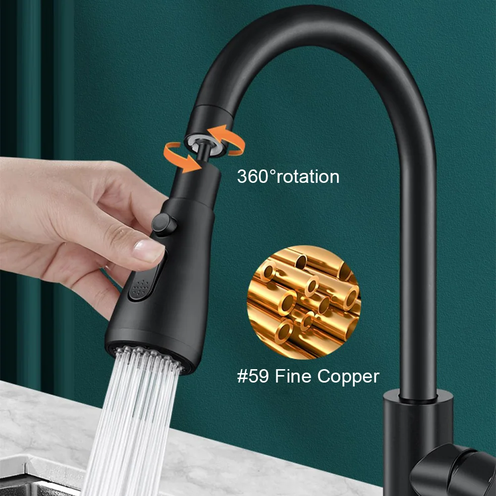 

22mm Kitchen Faucet Extender 360° Rotation Faucet Splash Filter Sprayer Head Aerator ABS Brass Washbasin Faucet Bubbler Nozzle