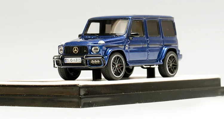 

Motorhelix1:64MH Mercedes-Benz G63 2019 new AMG big G front bumper matte black limited car model collection decoration gift