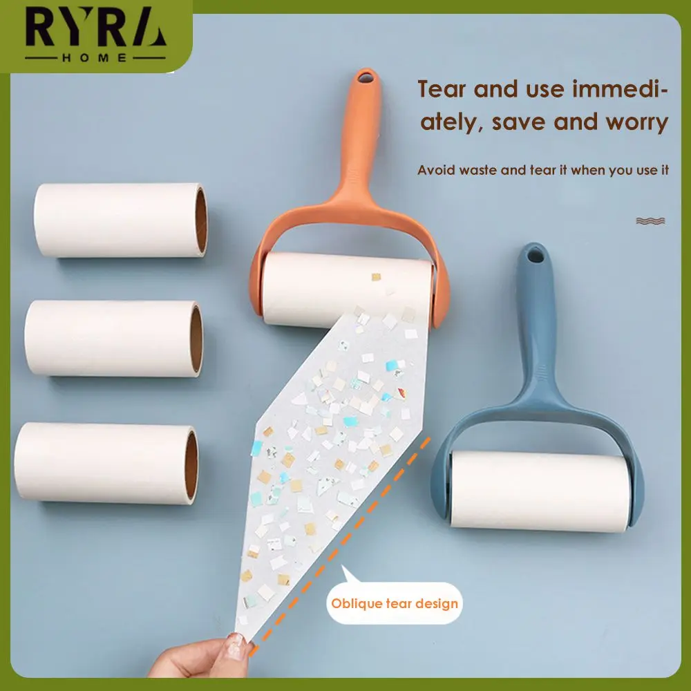 

1pc Hot Remover Washable Brush Fluff Cleaner Sticky Picker Lint Roller Carpet Dust Pet Hair Clothes Reusable Home Essential Tool