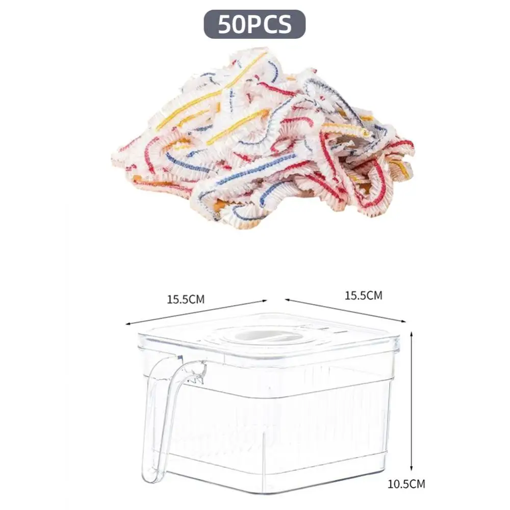 

Контейнер для хранения, богатый и красочный контейнер для пищевых продуктов, одноразовая аккуратная классификация, удобная Стандартная Крышка для пищевых продуктов, кухонные аксессуары