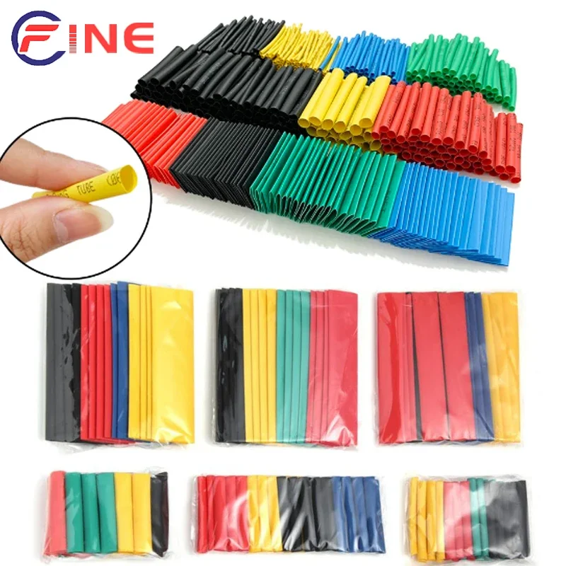 127/164/328/530 шт. набор термоусадочных трубок 2:1 соотношение усадки проволока