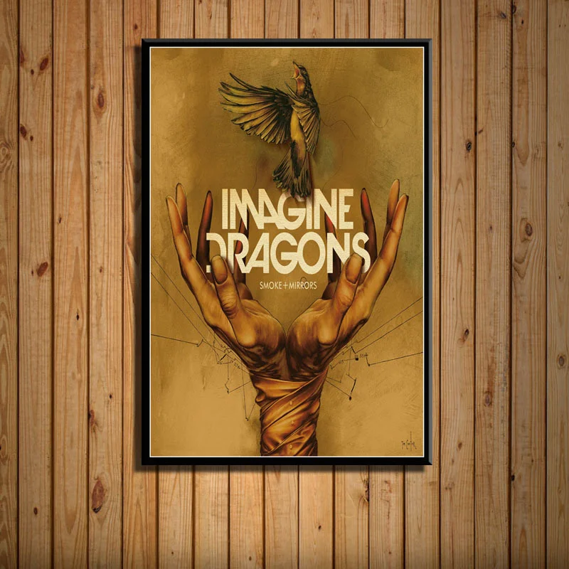 

Imagine Dragons Music Album History Cover poster and print wall art Canvas painting Pictures aesthetic room decor Obrazy