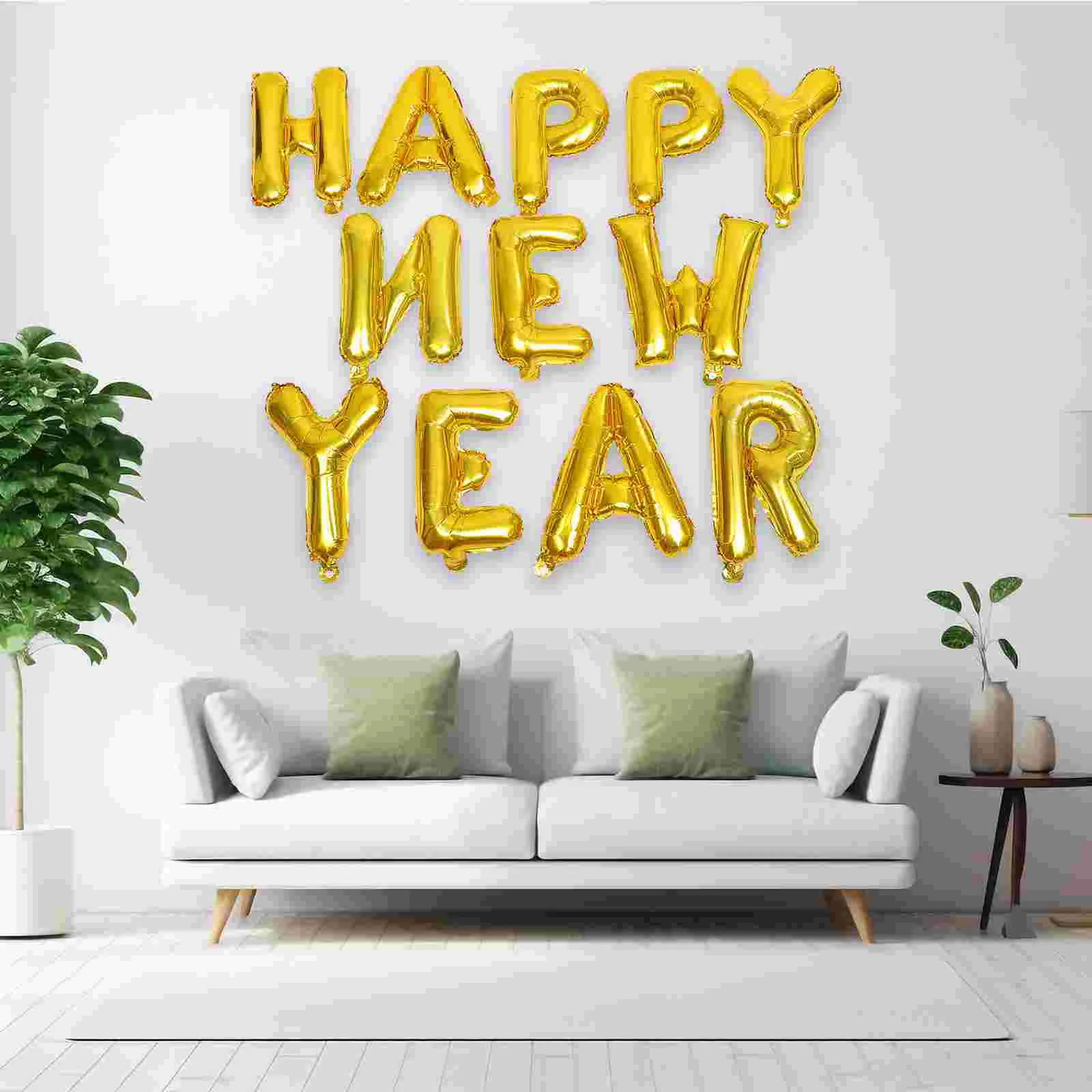 

1 Набор декоративных воздушных шаров из фольги, новогодние воздушные шары