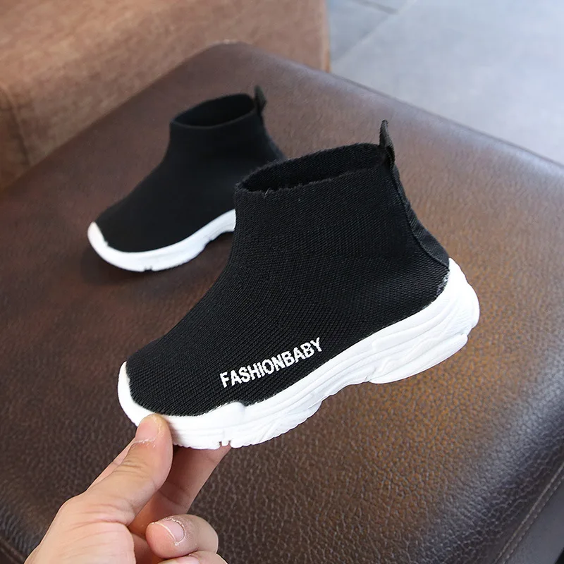 2021 Newest Spring Kid Sneaker Children Casual Shoes Slip-on Breathable Socks Shoes Non-slip Casual Boots Boys Girls Sport Shoes