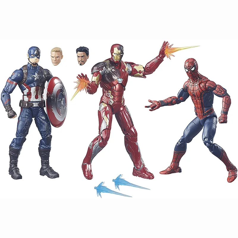 Фигурки героев аниме Hasbro оригинальные легенды Marvel Человек-паук Железный человек