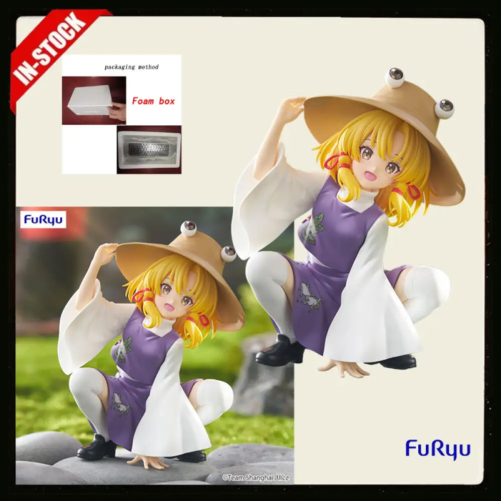 Фото В наличии: Фигурка FuRyu Noodle Stopper Touhou Project Мория Суако, 9 см, ПВХ, аниме-фигурка, модель, подарки, оригинальная коллекционная вещь