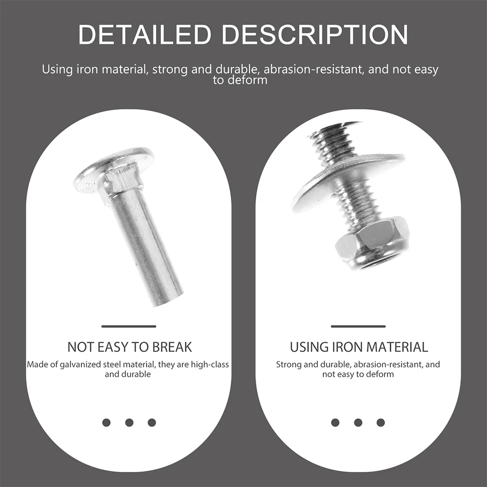48 шт. профессиональные винты для батута черная оцинкованная сталь износостойкая