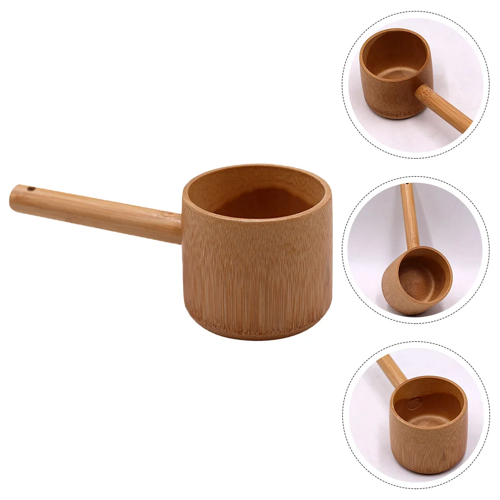 

Bath Spoon Baby Spoon Restaurant Japanese Tea Salt Scoop Bamboo Kitchen Waterladle Watering Shampoo