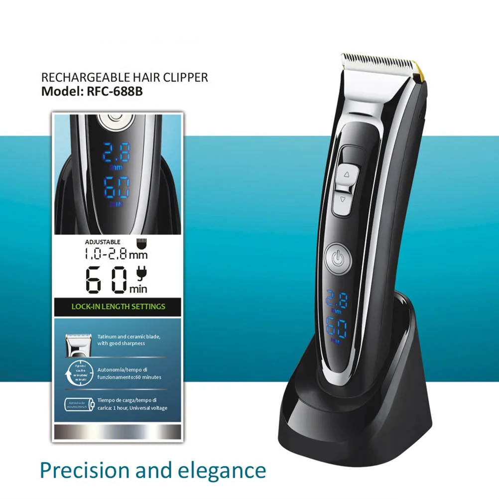Беспроводная перезаряжаемая электрическая керамическая машинка для стрижки