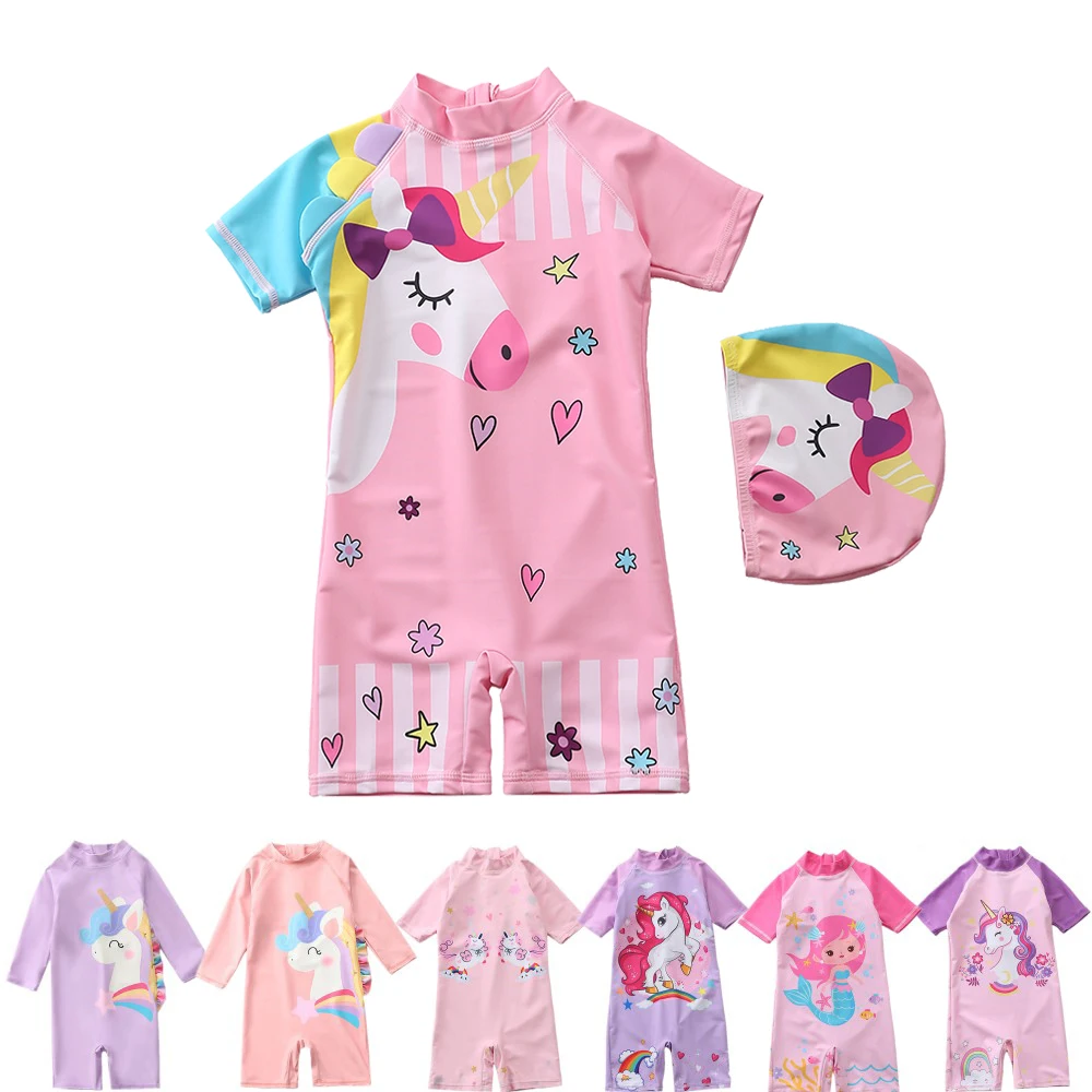 2 шт. детский слитный купальник Единорог |