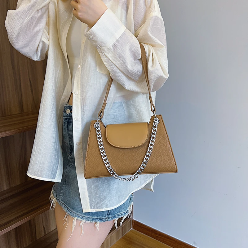 Женская наплечная сумка из искусственной кожи маленькая сумочка через плечо