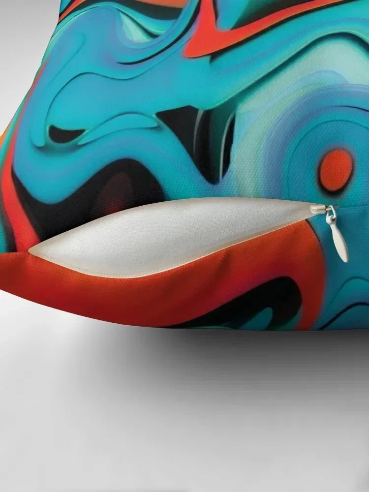 Юго-запад яркие современные хипстерские оранжевые и бирюзовые завитки