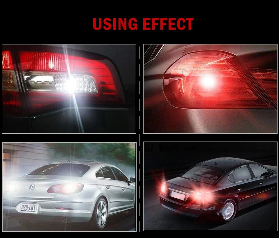 1x6 чип накаливания 1156 Led P21W автомобильная лампа головного света S25 Авто Ba15s