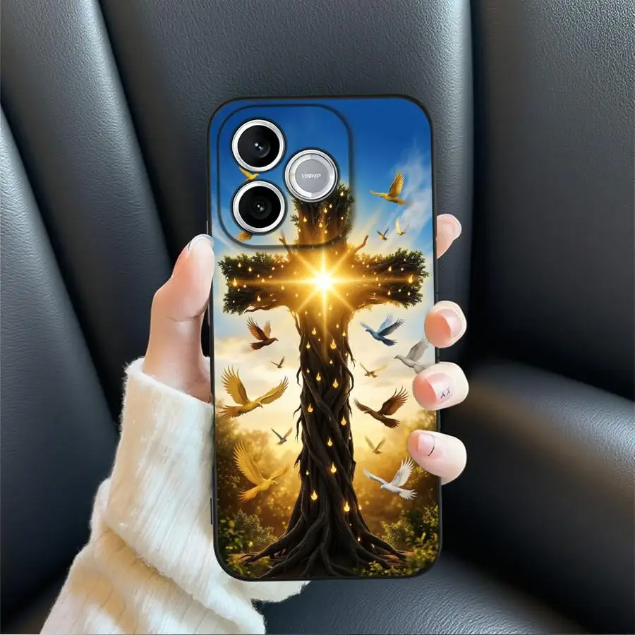 Фото Чехол для Honor 200 400 Lite X7 70 Magic5Lite X8 X6 8X X9a X5b 90, чехол для телефона с мультяшным рисунком Иисуса №1