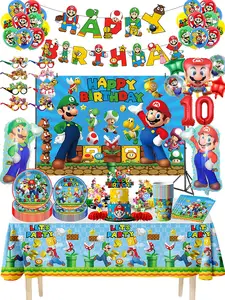 Super Mario Bannière Murale Danniversaire, Super Mario Birthday
