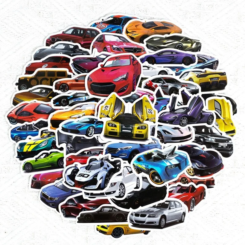 

50PCS Retrofit Racing JDM Car Graffiti Stickers Phone Journal Dairy Notebook Guitar Fridge Cool Sticker Kawaii Stickers