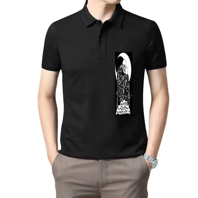 

Мужская одежда для гольфа, новинка, Мужская популярная футболка поло с принтом The Kiss Of Death, размер-(США)