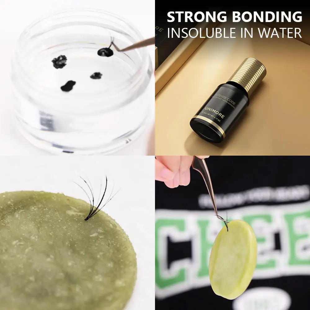 

Unimore 2-3s Oil Resistant Eyelash Extension Glue Strong Permanent Bulk Eyelash Glue Lash Adhesive Glue Suitable For Beginners
