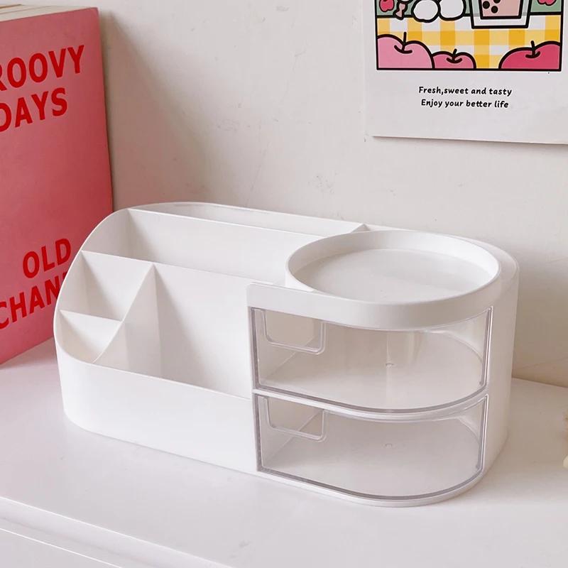 Милый Настольный стеллаж для хранения всякой всячины в Корейском стиле сетчатый