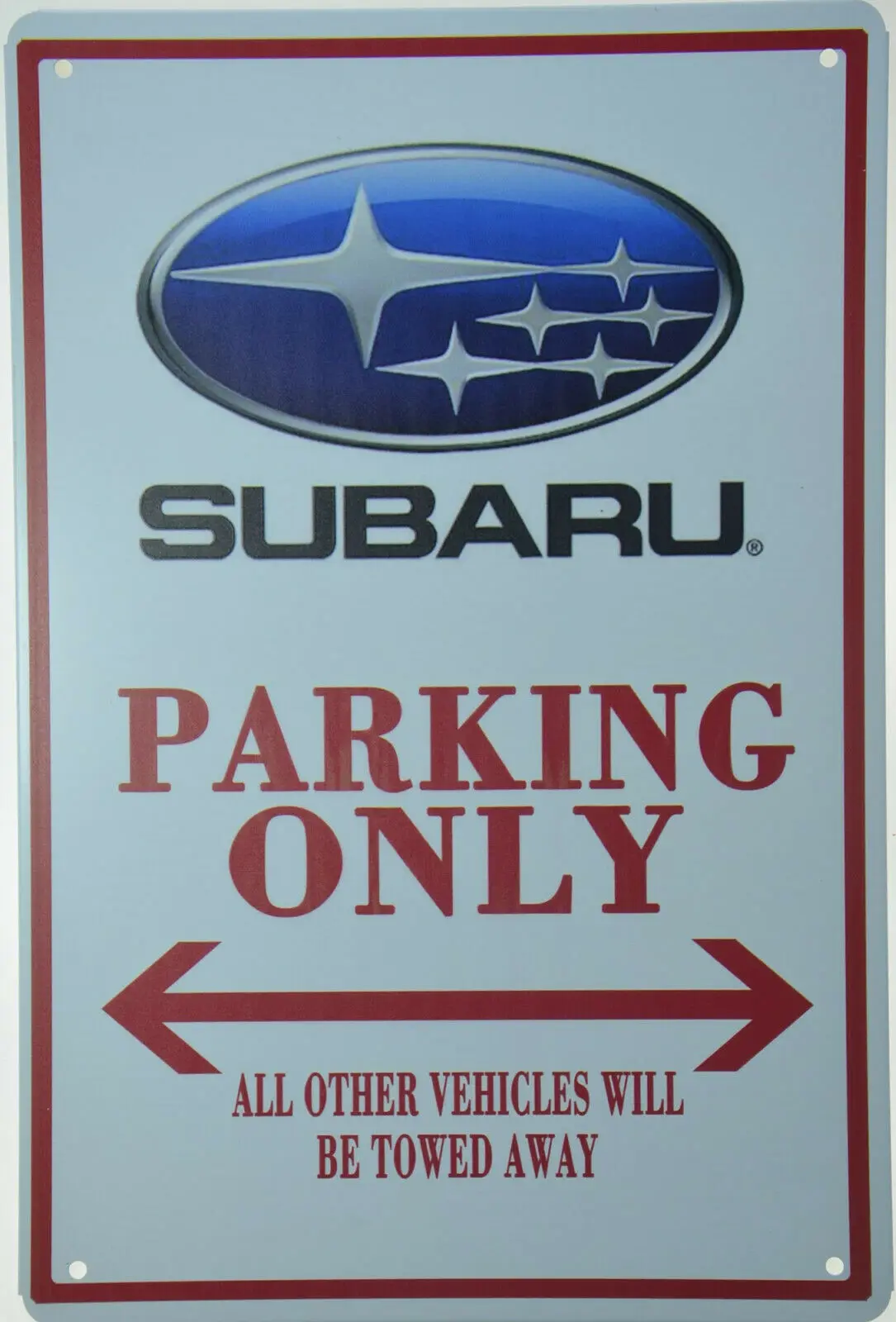 

Subaru Parking Only Retro Vintage Tin Signs Wall Decor Art Poster Wall Plaque