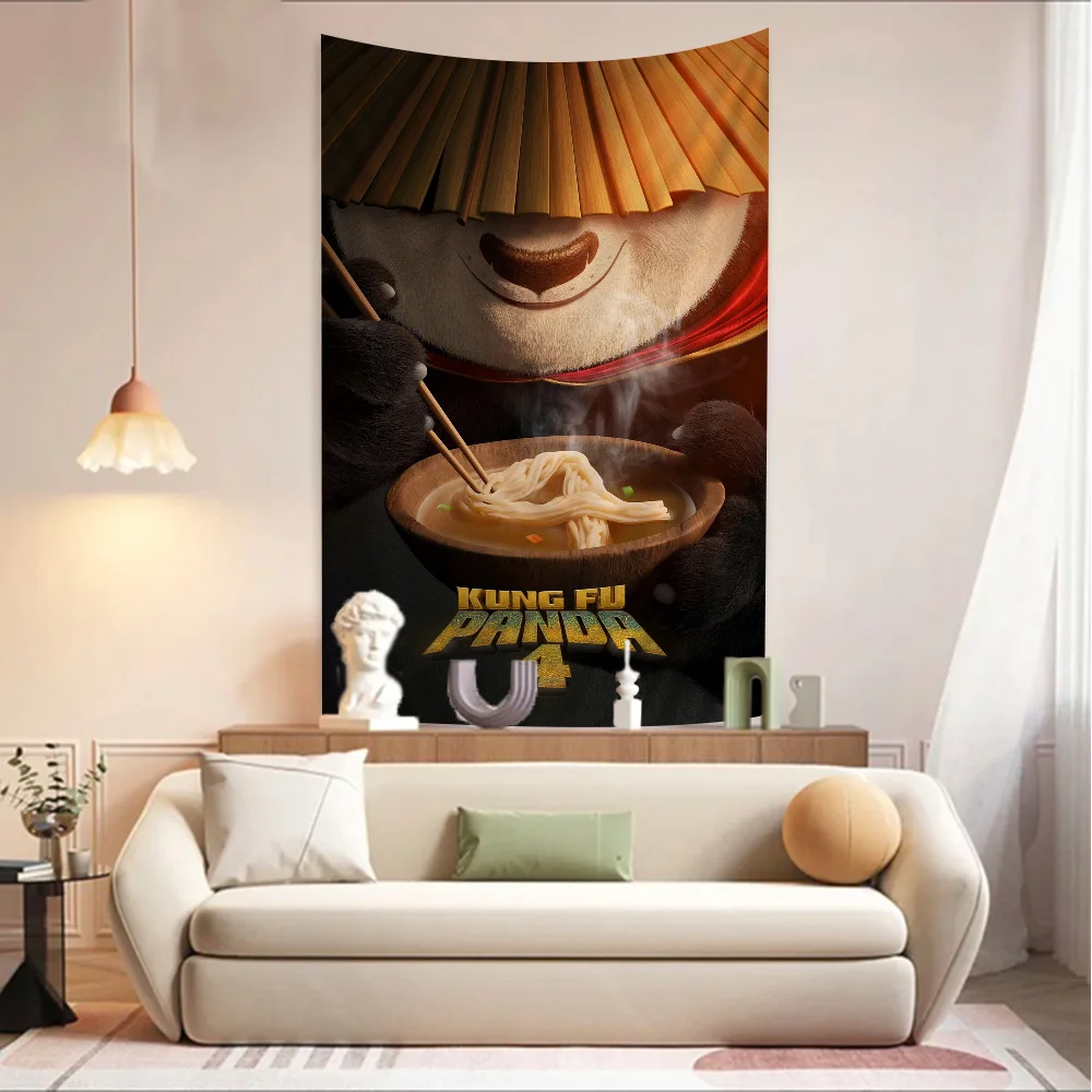Мультяшный K-Kungfu P-Panda АНИМЕ DIY настенный гобелен гиппи цветок настенные ковры