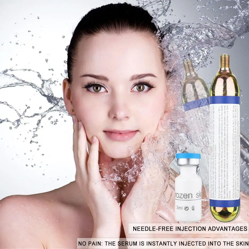 2021 Frozen Skin Co2 Gas&Serum Cryo Facial Lifting Professional Skin Rejuvenation Skin Whitening Anti-Aging No Needle Air Tank