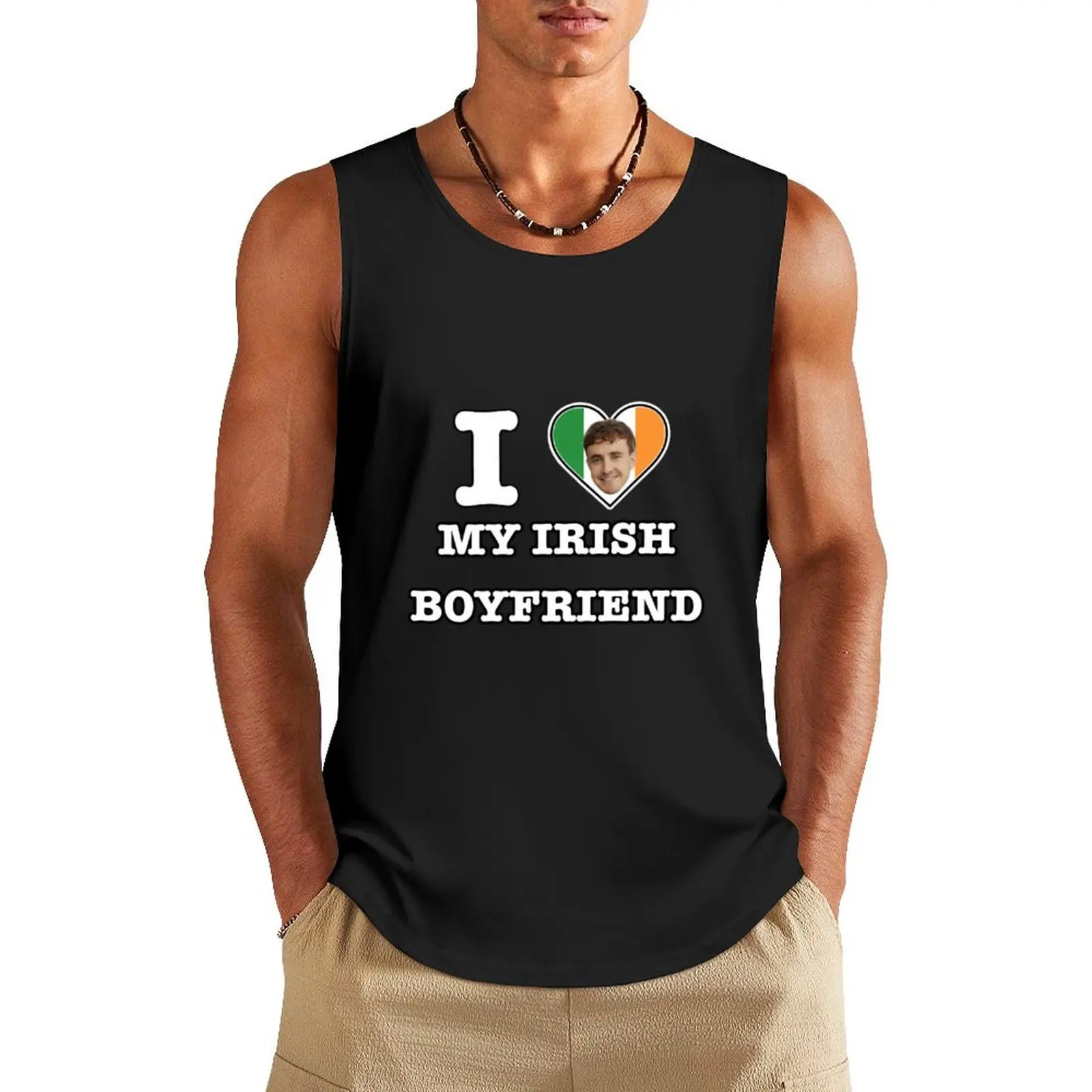 Paul Mescal Irish Boyfriend Tank Top Мужская рубашка без рукавов футболка для мужчин мужская