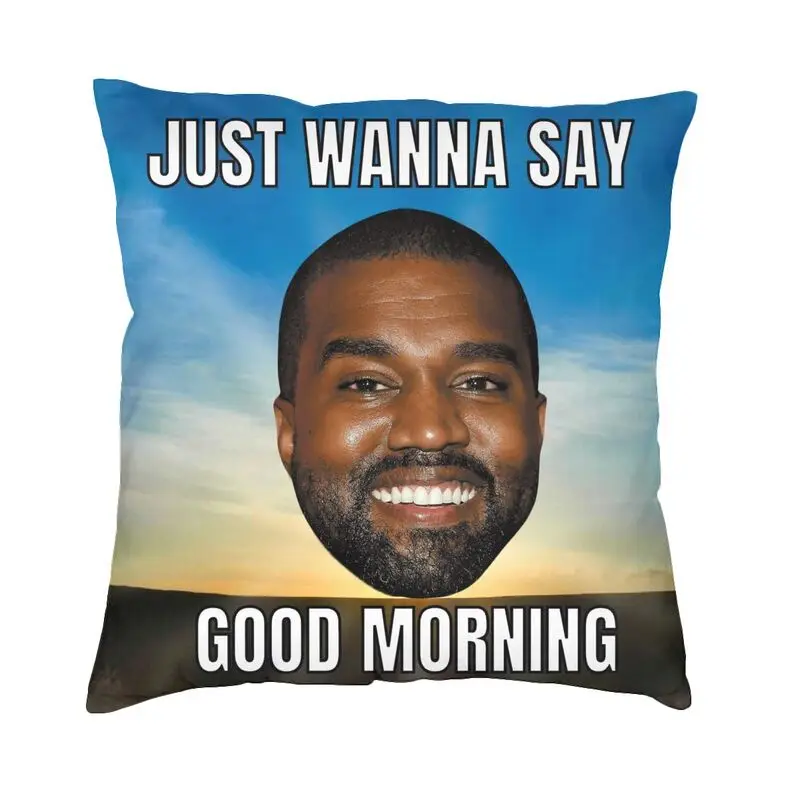 Funny Kanye West Meme Cushion Covers 40x40cm Soft Throw Pillow Case for Sofa Car Square Pillowcase Living Room Decoration