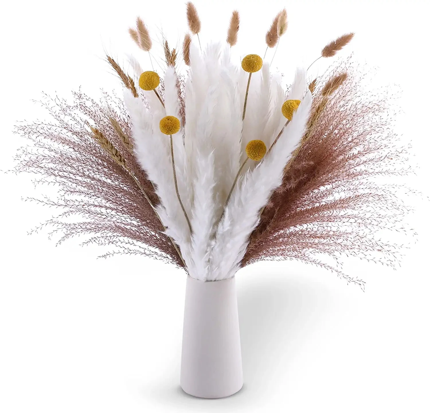 

45CM Pampas Grass 70Pcs Natural Dried Flower Bouquet Wedding Decoration for Home Arrangements