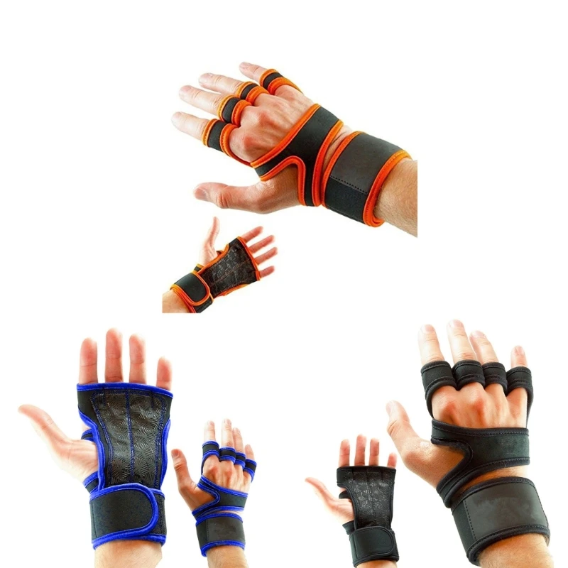 

Подтягивающие подушечки с 4 петлями для пальцев Подъемные подушечки для защиты от пота Перчатки для тренировок в тренажерном