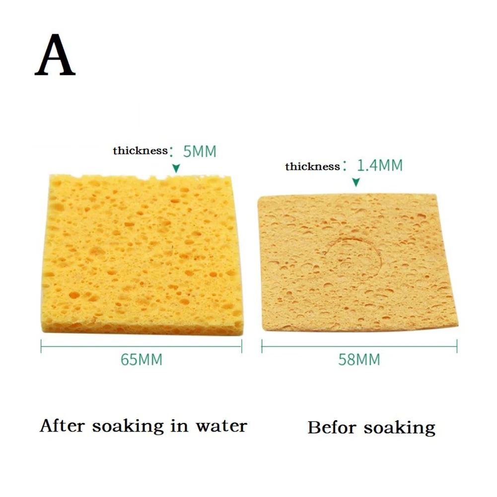 

5pcs Soldering Iron Cleaning Sponge For Enduring Solder Welding Station Electric Soldering Iron Tip Repair Tools Accessories
