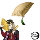 Пластиковый складной реквизит для косплея истребитель демонов киметасу no Yaiba Douma размером 28,5 см * 4,5 см * 4 см