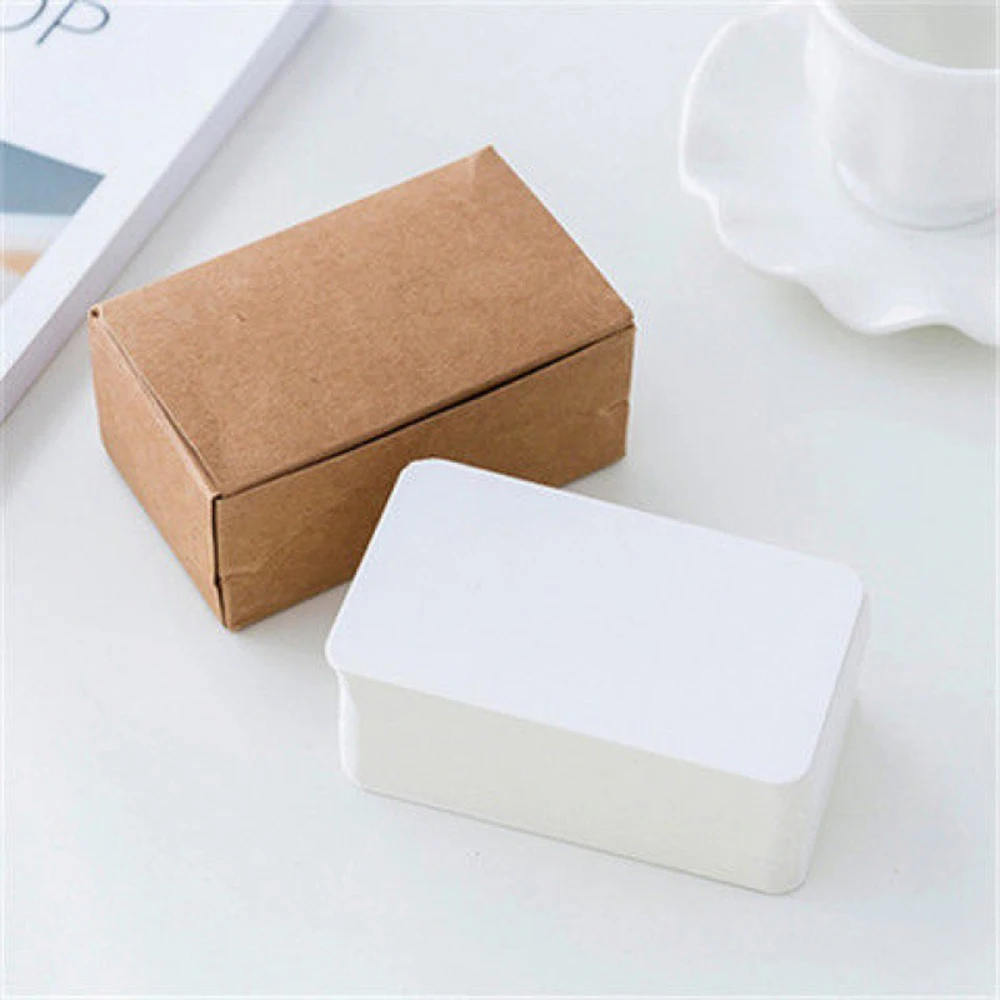 

Карточки для визиток Kraft Paper 100 шт. 5.3*9 см