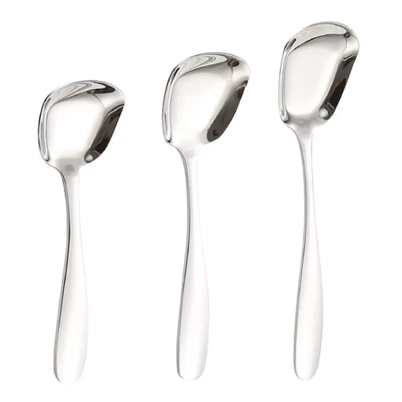 

304 Stainless Steel Tableware Long Handle Soup Spoon Public Spoon Household Serving Spoon Hotel Buffet Serving Spoon Wholesale