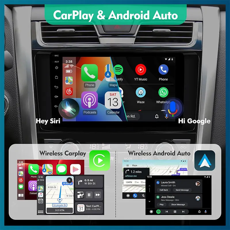 Видеоплеер на Android 14 для Toyota Highlander Kluger 3 XU50 2013-2019 автомобильное радио мультимедиа 4G