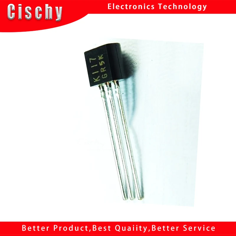 10 шт. 2SK117 TO-92 K117 JFET низкий уровень шума аудио Amp 1.0dB -30V VGS новая Оригинальная быстрая доставка