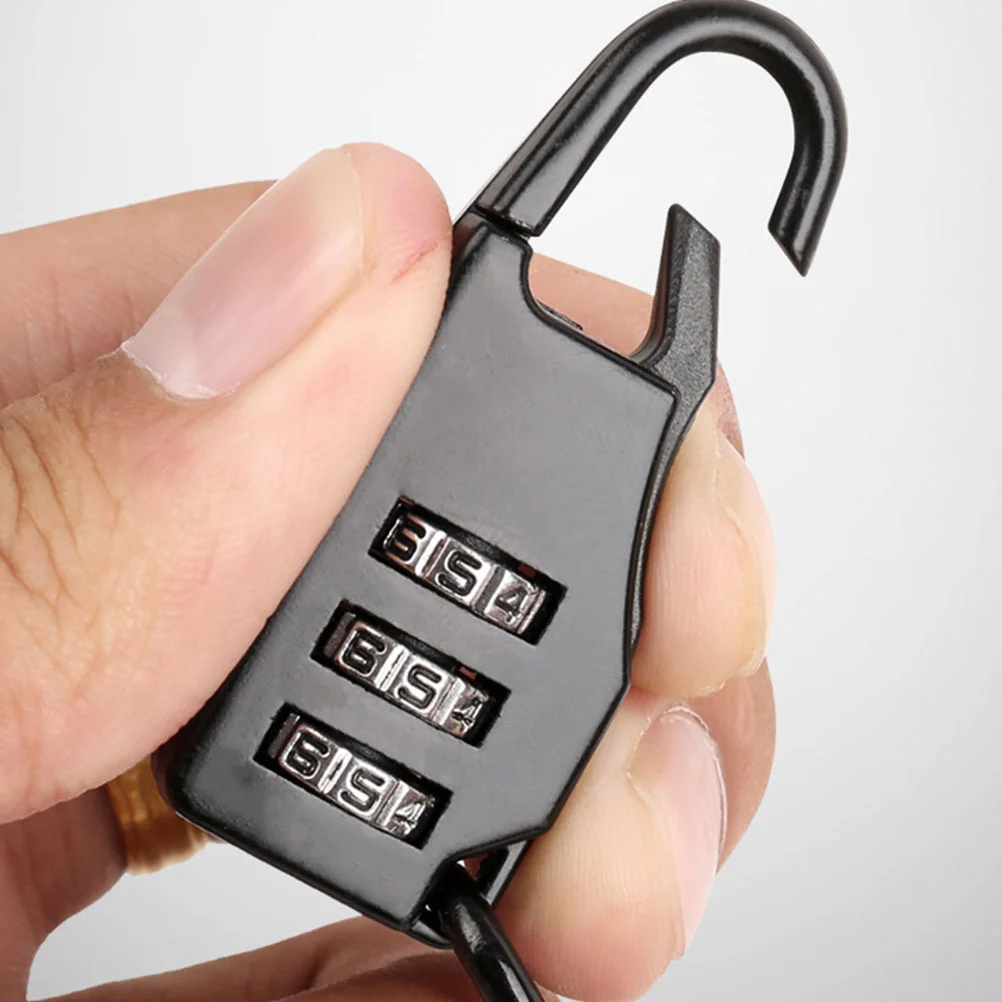 2 шт. велосипедный тросовый замок кодовый 3-цифровой пароль защитный