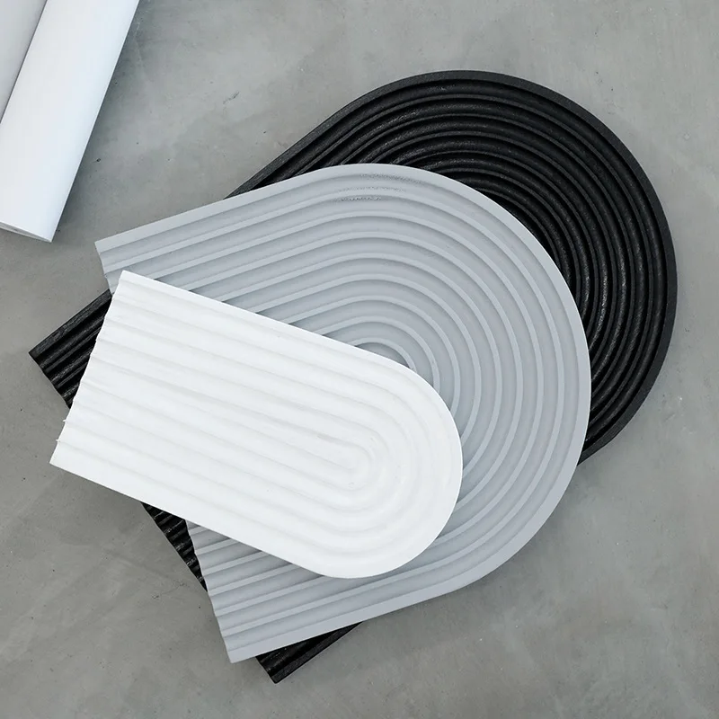 U-образная АРКА силиконовая форма Геометрическая волна радуга бетон смола формы