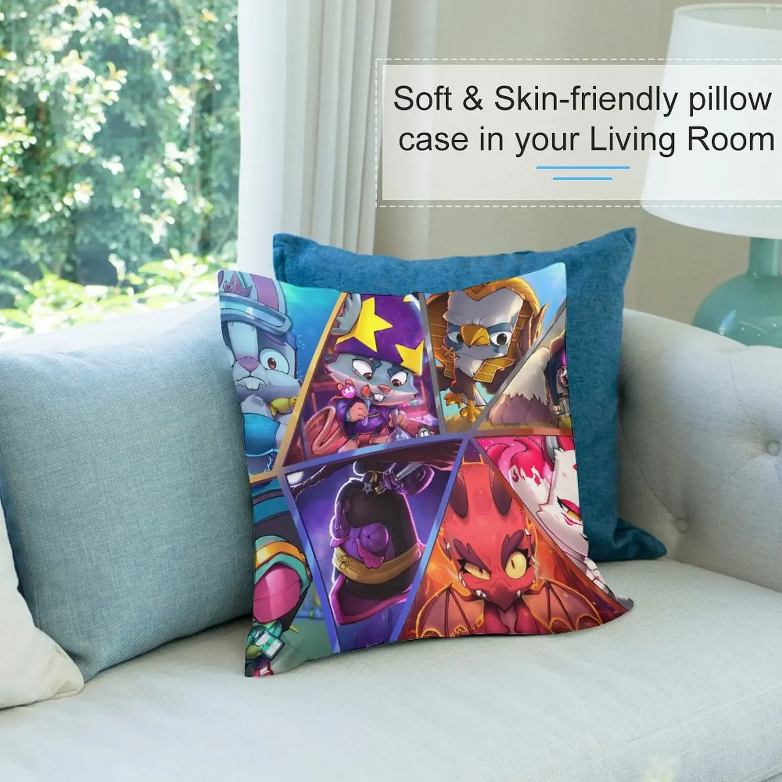 Легендарные персонажи Зооба декоративная подушка для девочек в стиле аниме