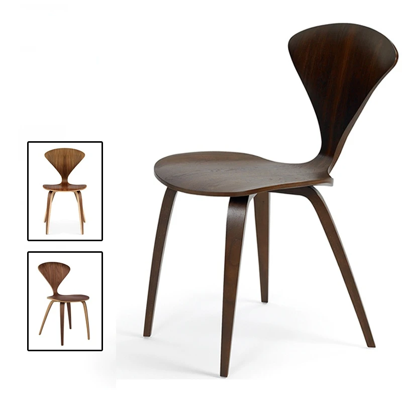 

Nordic Designer Chair Solid Wood Dining Chair Nordic Simple Modern Small Family Leisure Negotiation Chair Fashion Chair