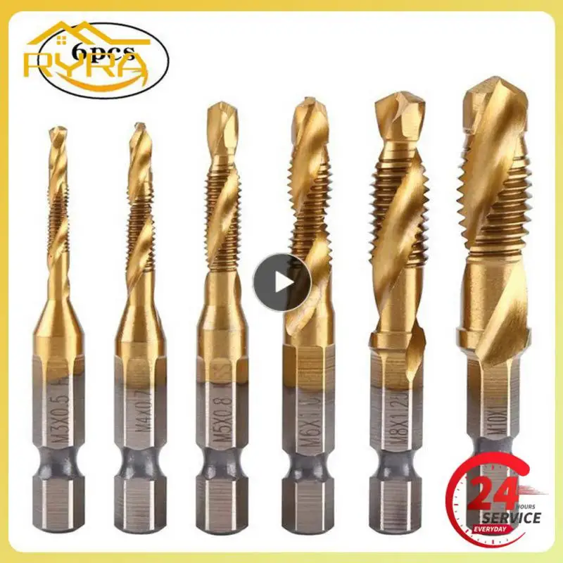 

1-8 шт., шестигранный хвостовик с титановым покрытием