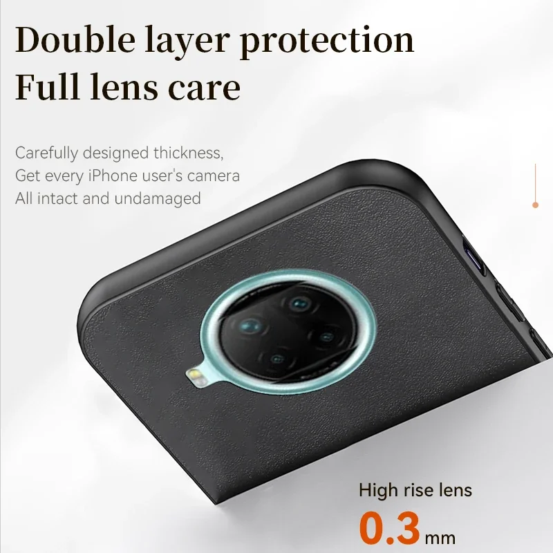 Для Xiaomi Mi 10T Lite 5G чехол противоударный бампер кожаные силиконовые чехлы для