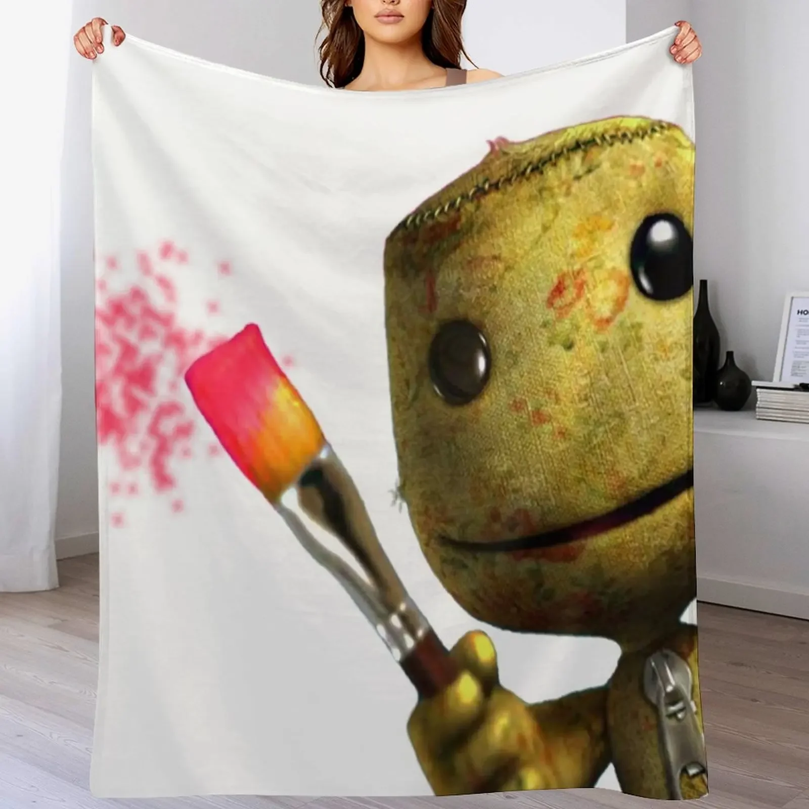 Плед LIttle Big Planet SackBoy пушистые одеяла для дивана