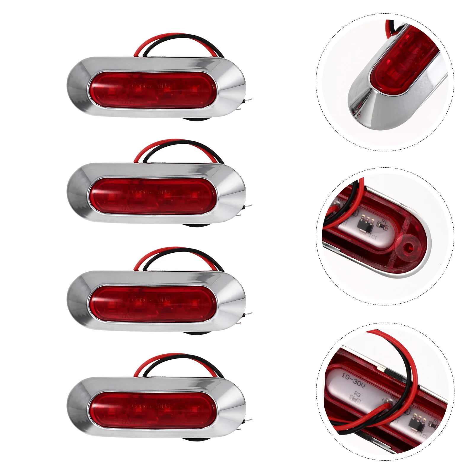 

4 шт., Светодиодные Габаритные огни 10-30 в