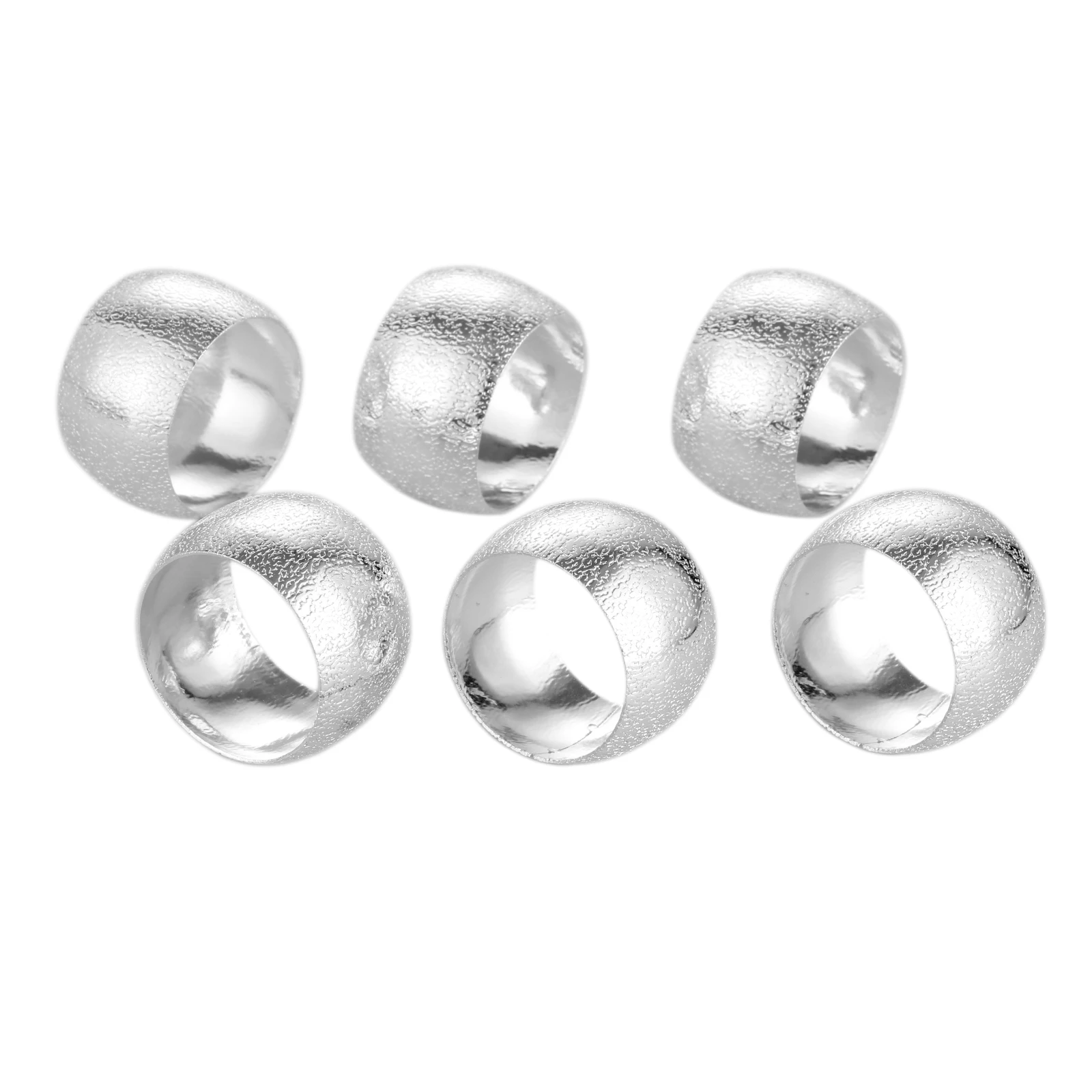 

Кольца для салфеток металлические набор из 6 штук золото/серебро