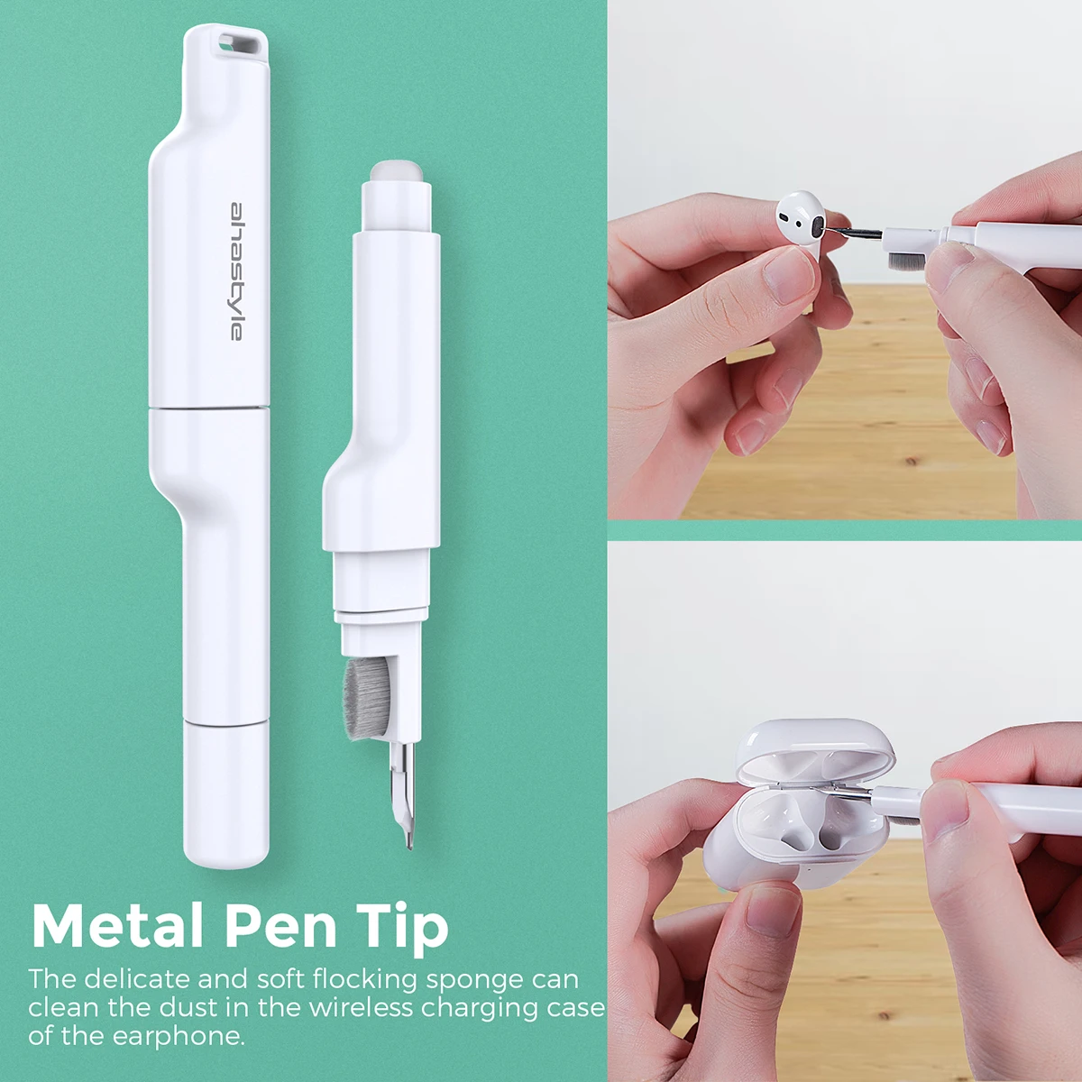 

Earbuds Cleaning Pen for Apple Airpods Pro 1 2 3 TWS Cleaner Tools Earphones Brush Portable Cleaning Kit for Huawei Samsung