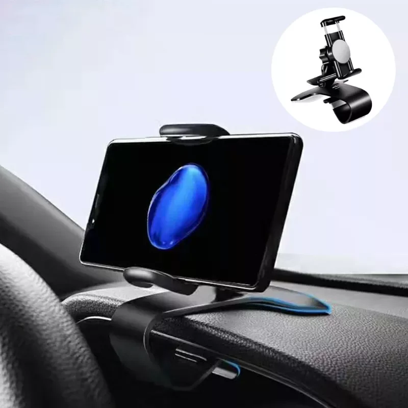 

360 Degree Phone Holder for Car Mobile Phone Stand Car Phone Holder Clip for GPS G8TE