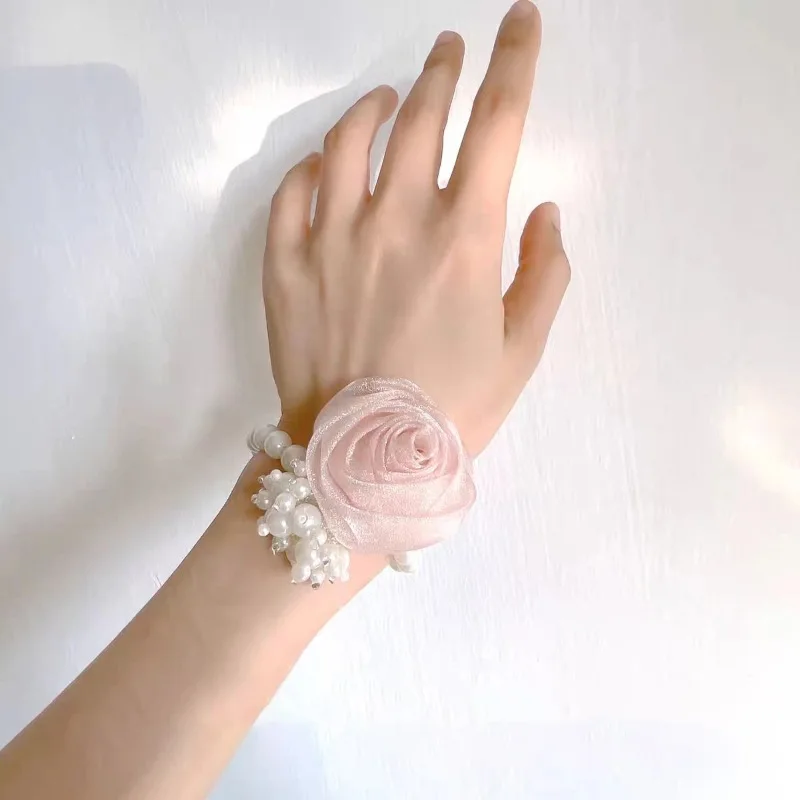 Женский свадебный браслет с цветами превосходное чувство красивого белого цвета